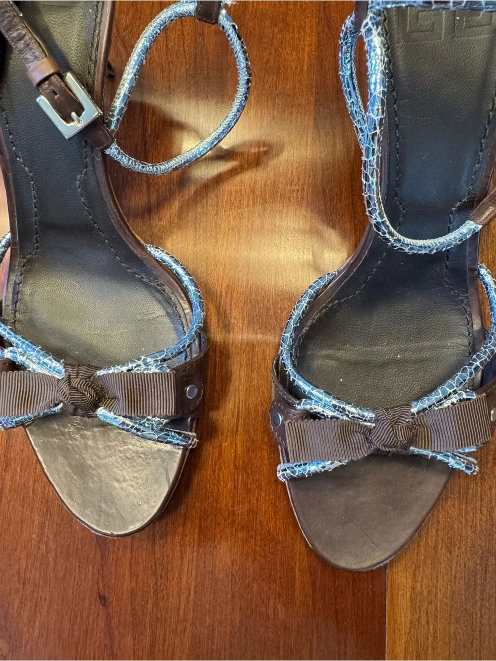 VINTAGE GIVENCHY Metallic Sandals